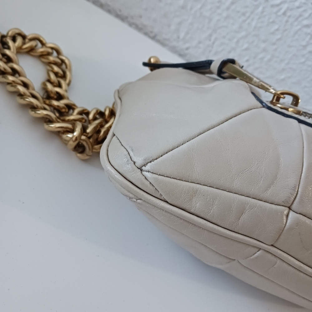 Vintage Marc Jacobs quilted ivory genuine leather shoulder bag - Picture 12 of 16